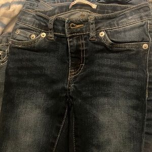 Girls Levi’s 710 super skinny jeans 7 REG blue jeans
